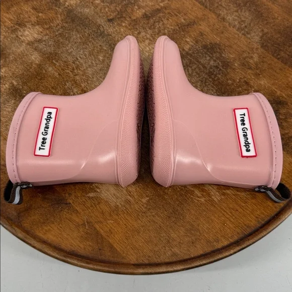 Tree Grandpa Boots Girls Toddler 13 Pink Rain Rubber Slip On - Picture 7 of 10